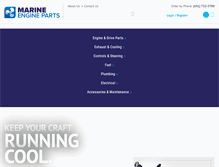 Tablet Screenshot of marineengineparts.com